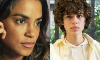 Brisa (Lucy Alves) e Rudá (Guilherme Cabral) em Travessia