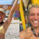 Na praia atriz Bruna Linzmeyer exibe pelos da virilha e