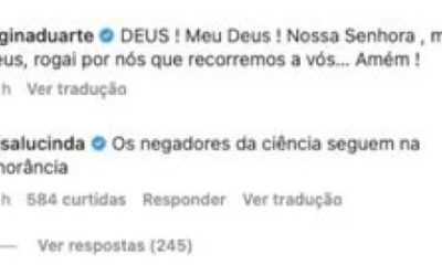 Regina Duarte posta nova fake news irrita atriz da Globo