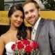 Paul Staehle e Karine Martins casando. — Foto: Divulgação/Redes sociais