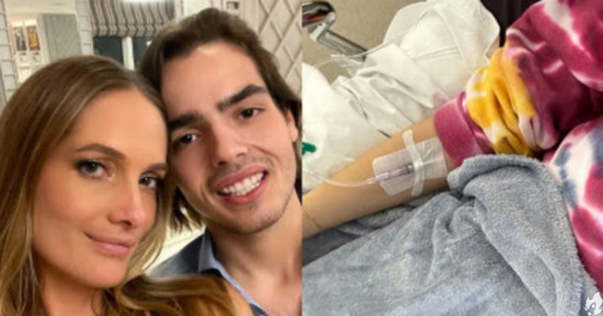 Namorada do filho de Faustao e internada com fortes dores