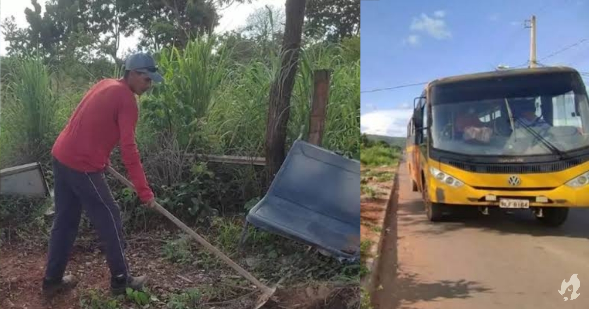 Sozinho, pai constrói ponto de ônibus para os 2 filhos e colegas se protegerem do Sol em MG – Coisas de Casal 31 card__image