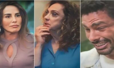 Terra e Paixao alucinado Caio encurrala Angelina e pressiona para