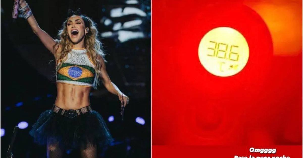 Em meio a turnê no Brasil, Anahí passa mal e tem febre de 38ºC: 'Meus ossos doem' 31 Em meio a turne no Brasil Anahi passa mal e
