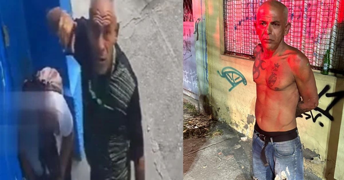 Homem flagrado importunando adolescente na porta de escola e preso