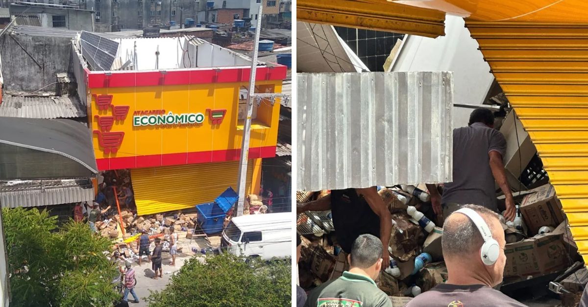Teto de supermercado desaba e deixa vítimas soterradas em PE; vídeos da situação e resgate 31 Teto de supermercado desaba e deixa vitimas soterradas em PE