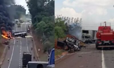 Tragico acidente provocado por ultrapassem proibida deixa vitimas fatais e