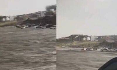 Tsunami meteorologico atinge praia de SC causa grande destruicao e