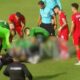 Video flagra o momento em que jogador de futebol de