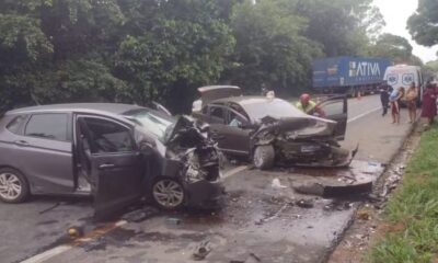 Acidente entre dois veiculos deixa vitima fatal e diversos feridos