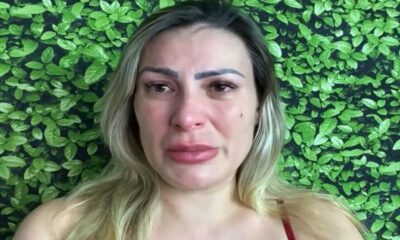 Andressa Urach surge chorando muito e realiza duro desabafo sobre
