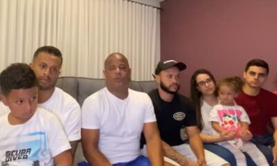 Apos sequestro do pai filho de Marcelinho Carioca faz comovente