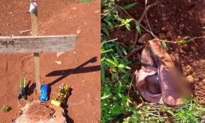 Bebe recem nascido e encontrado morto dentro de sacola em Chapeco