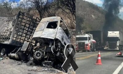 Cantor morre apos bater carro contra caminhao na BR 116 ele