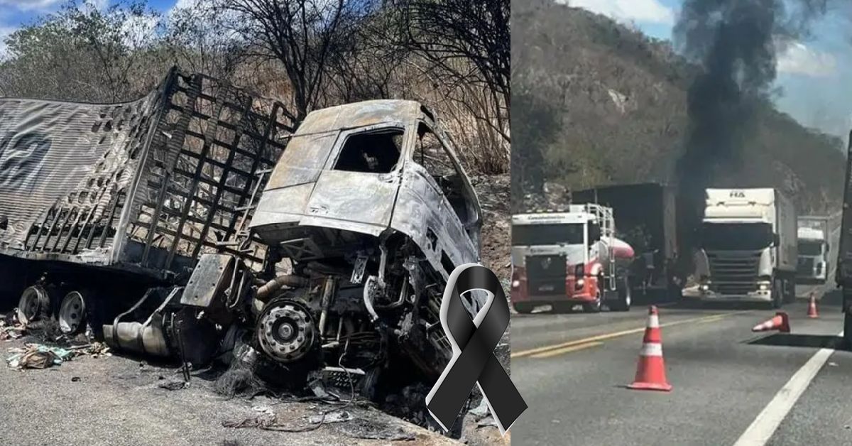 Cantor morre apos bater carro contra caminhao na BR 116 ele