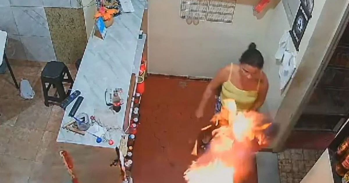 Homem que teve corpo incendiado pela propria parceira tem obito