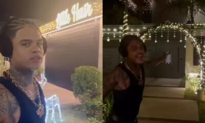MC Cabelinho abre a casa e mostra decoracao de natal