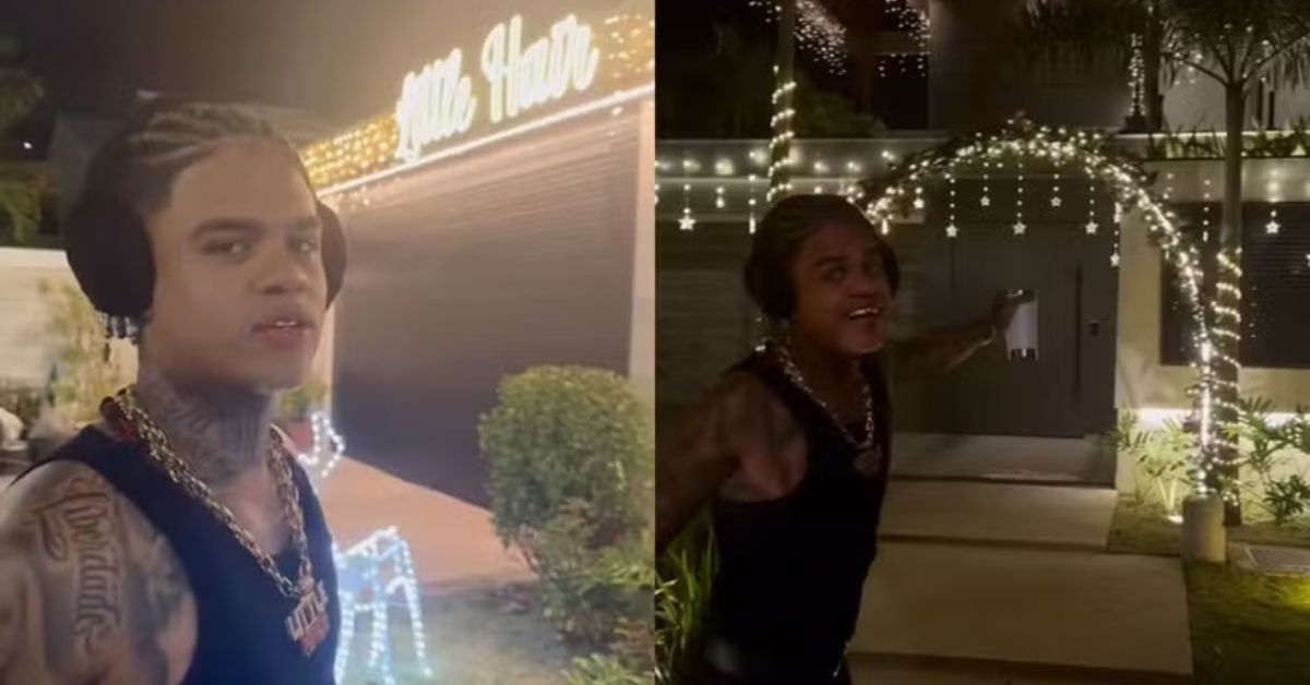 MC Cabelinho abre a casa e mostra decoracao de natal