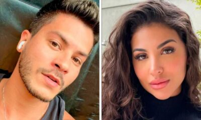 Mesmo separados Arthur Aguiar e Jheny Santucci posam juntos para