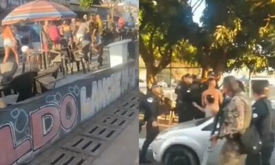 Pancadaria generalizada termina com acao da PM e 13 presos
