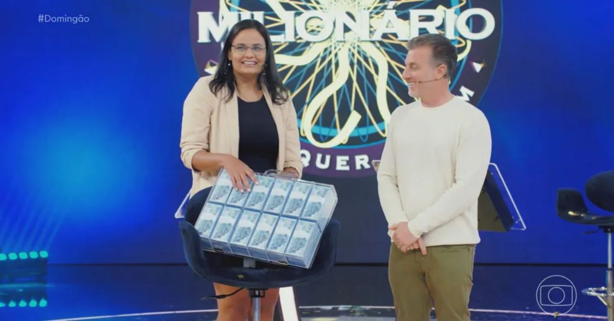 Pela primeira vez participante leva R1 milhao para casa no