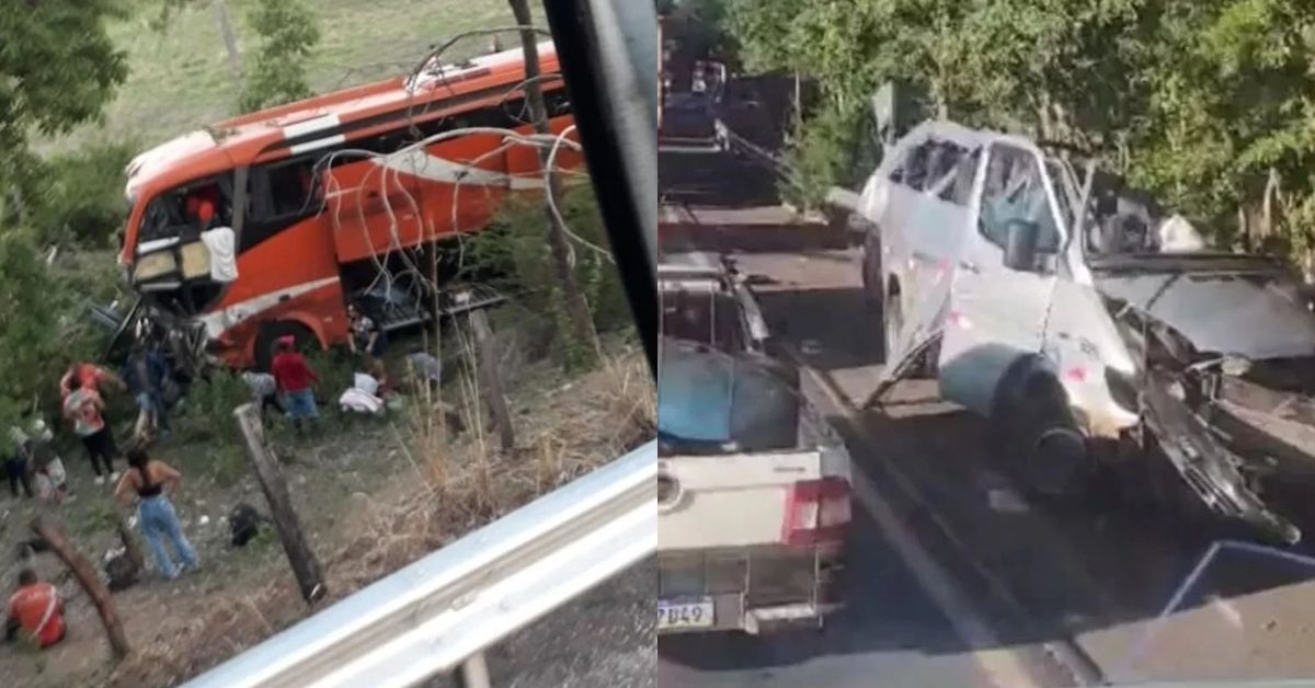 Van colide contra onibus e corpo de bombeiros confirma obitos