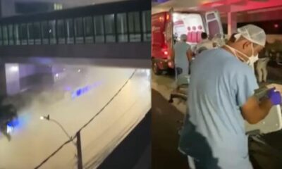 Vazamento de gas provoca incendio em hospital e pacientes precisam