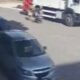 Video flagra momento em que caminhao de coleta de lixo