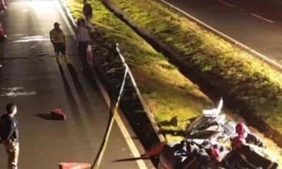 Acidente na BR 376 envolvendo veiculo do PR tira a vida