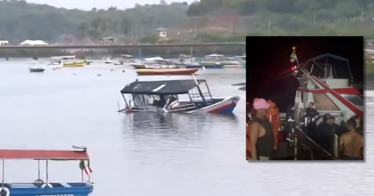 Barco afunda e faz pelo menos 5 vitimas fatais autoridades