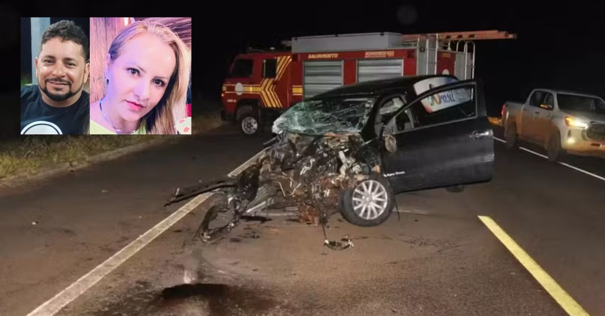 Carro fúnebre colide com duas antas na estrada e faz vítima fatal na BR-060 31 Carro funebre colide com duas antas na estrada e faz