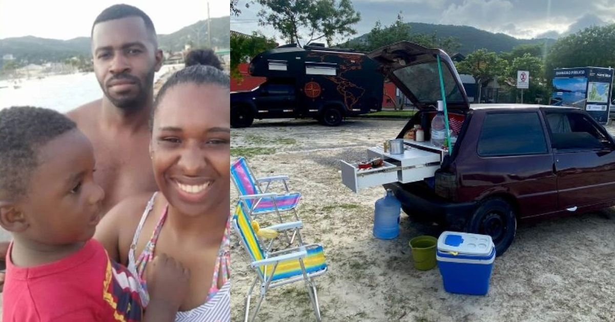 Casal transforma Fiat Uno em 'motorhome' em busca de sonho de viajar pelo Brasil 31 Casal transforma Fiat Uno em motorhome em busca de sonho