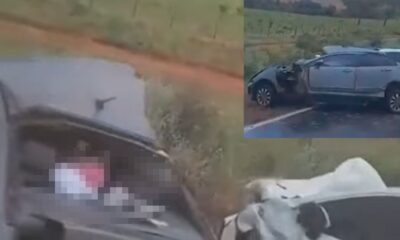 Colisao frontal na BR 070 deixa 4 vitimas fatais e varios