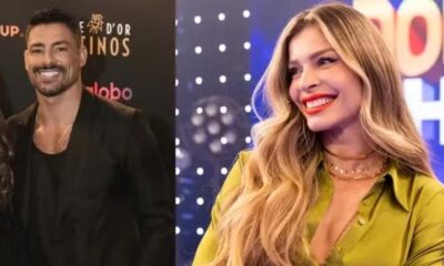 Cresceu Caua Reymond posa ao lado da filha em evento
