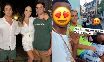 Filho de Ivete Sangalo aparece em comunidade de Salvador e