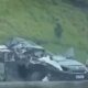 Grave acidente entre carro e carretas deixa duas vitimas fatais