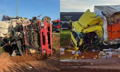 Motorista morre em gravissimo acidente na BR 364 que envolveu uma