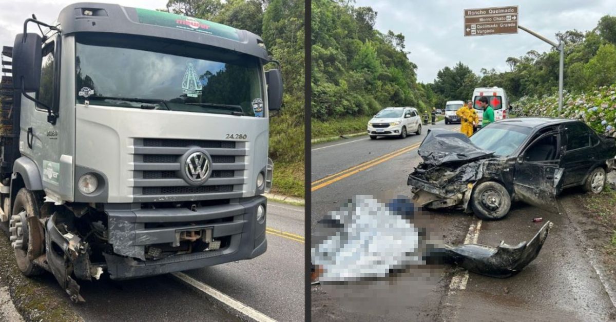 Motorista perde a vida após ser ejetado do carro em grave acidente na BR-282 31 Motorista perde a vida apos ser ejetado do carro em