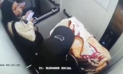 Video flagra casal levando corpo em mala apos convidar jovem