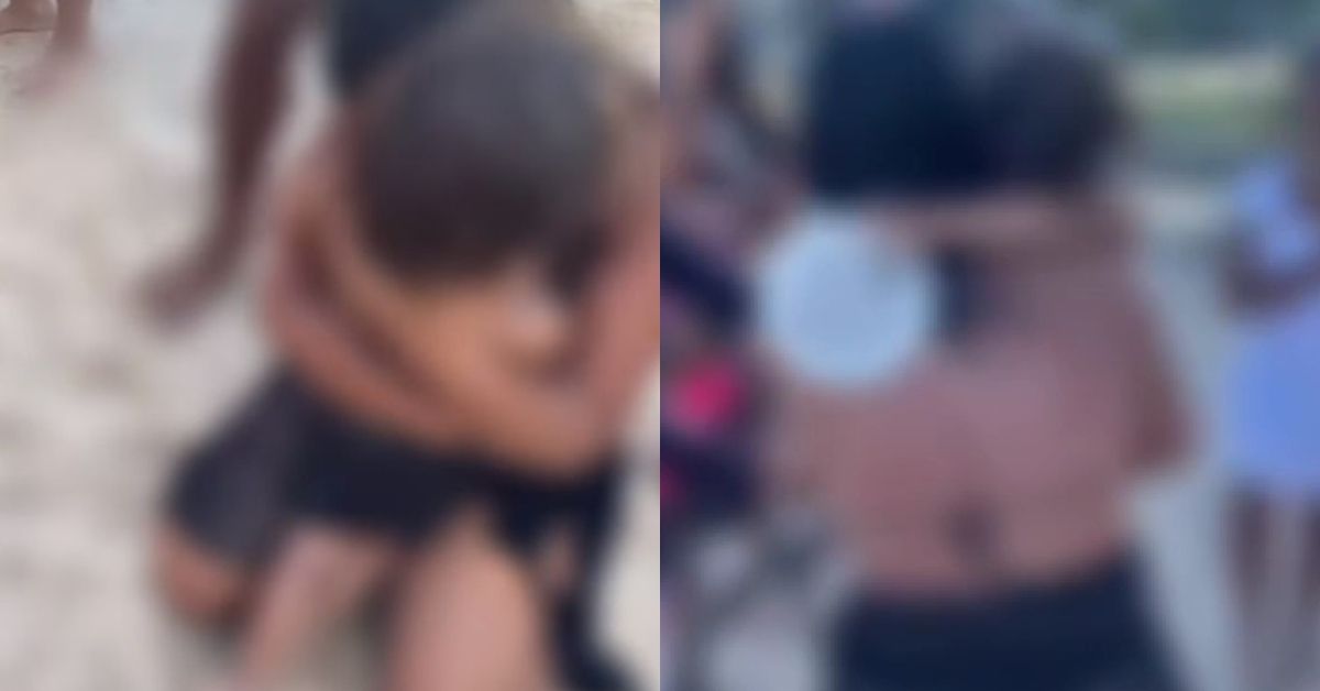 Video mostra mae reencontrando filho apos crianca desaparecer na praia