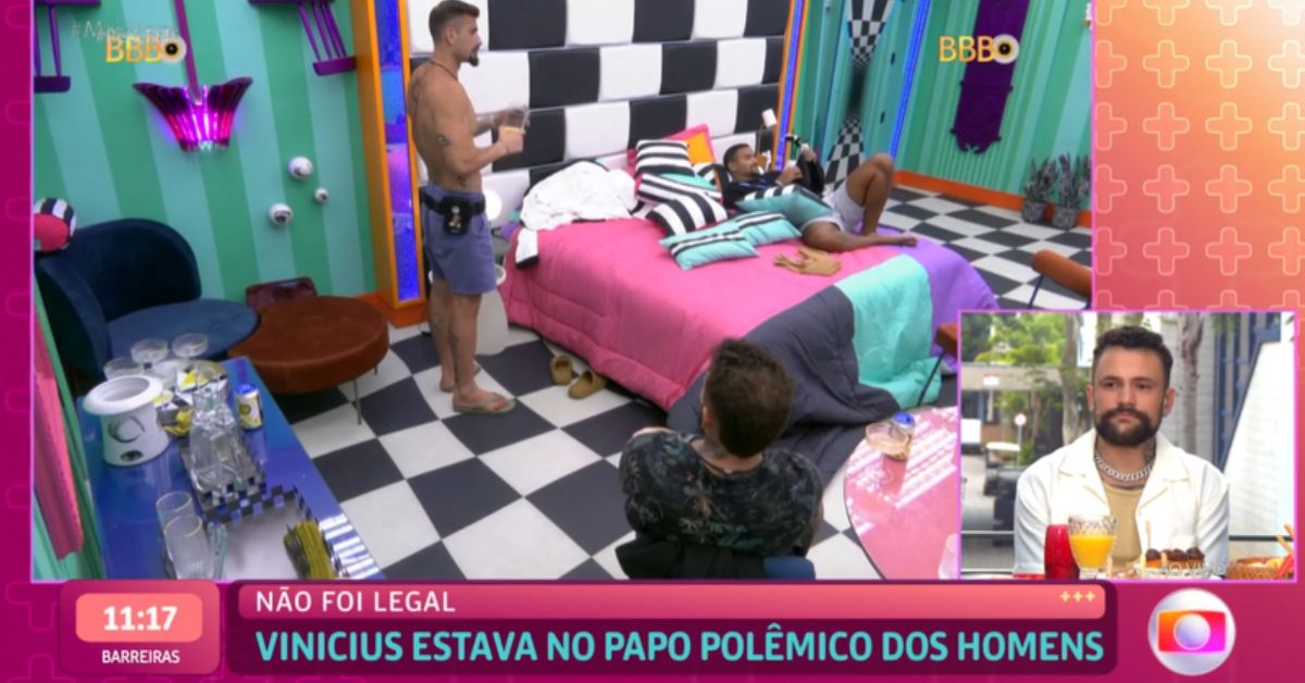 Vinicius se defende no Mais Você sobre "rotular corpos" em conversa que teve no BBB24 sobre Yasmin Brunet 31 Vinicius se defende no Mais Voce sobre rotular corpos em