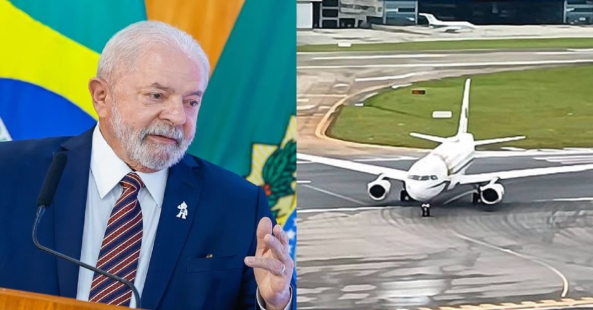 Aviao que transportava Lula tem problema durante decolagem e informacoes
