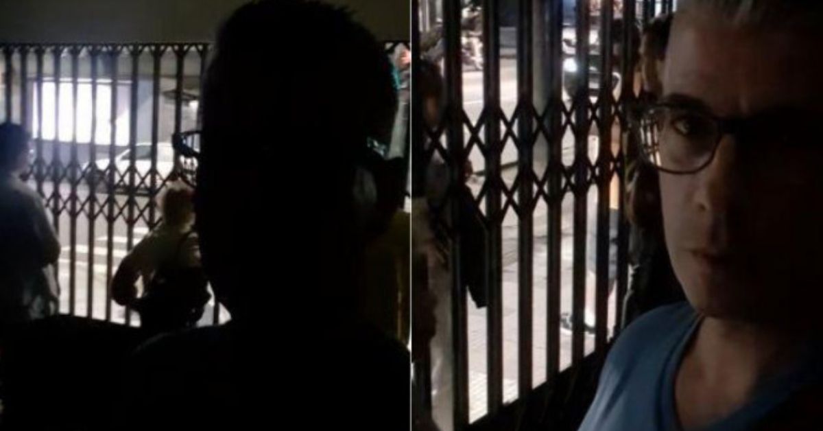 Cerca de 50 pessoas ficam presas em cinema apos funcionarios