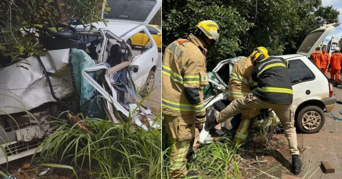 Grave acidente deixa motorista morta e dois passageiros feridos em
