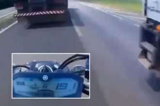 Video Motociclista registra o proprio acidente a quase 200 kmh