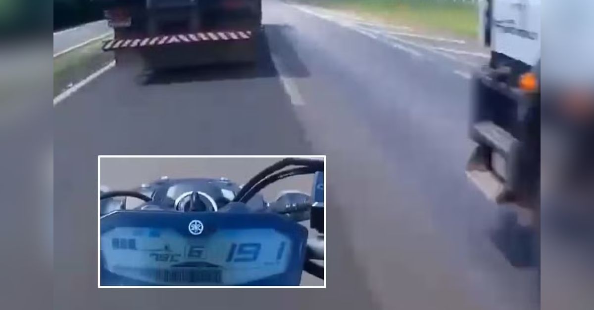 Video Motociclista registra o proprio acidente a quase 200 kmh