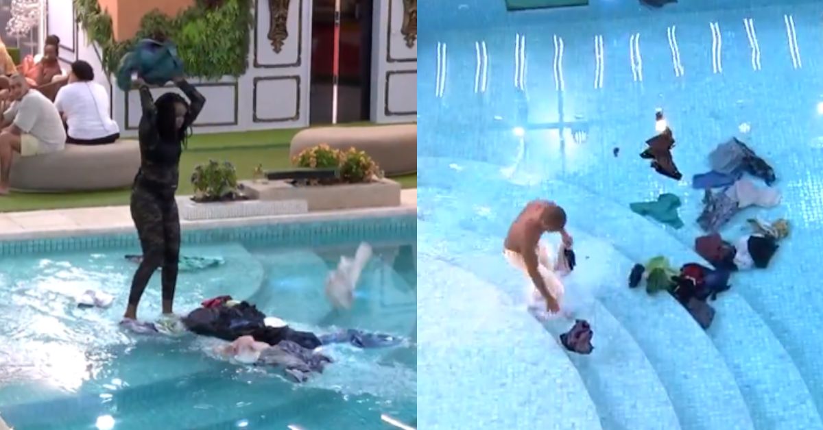 BBB24 Expulsa Leidy Elin joga as roupas de Davi na