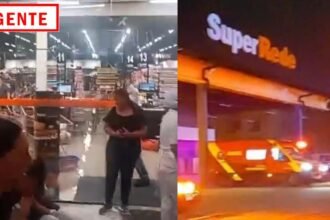 Teto de supermercado desaba durante inauguracao e deixa varias vitimas