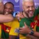 Acabou Belo e Denilson selam paz com direito a beijinho