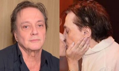 Cantor Fabio Jr e visto em momento de intimidade aos